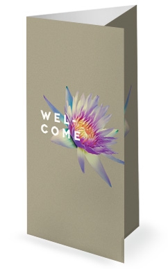Generosity Sermon Series Trifold Church Bulletin Cover Template