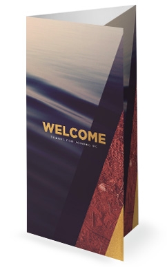 Hands And Feet Church Trifold Bulletin Template