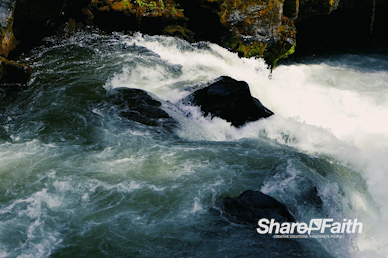 White Water River Rapids Motion Background