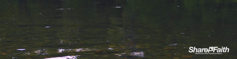 Serene River Triple Wide Nature Motion Graphic