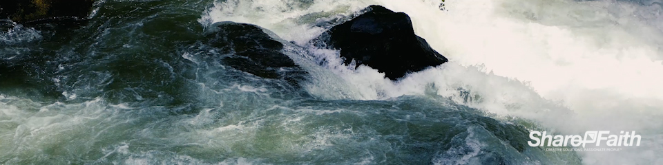 White Water River Rapids Multi Screen Motion Background