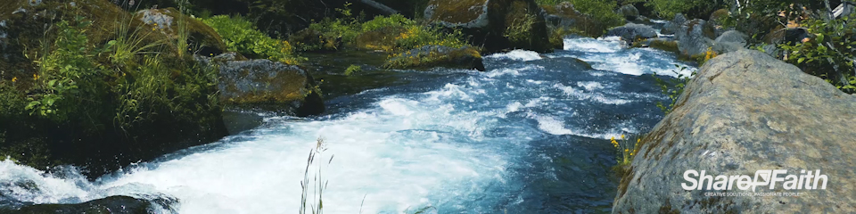 Creek Rapids Triple Wide Motion Background