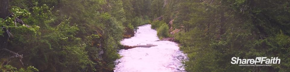Sunlit River Triple Wide Nature Video