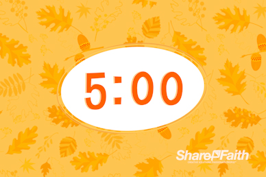 Harvest Party Church Countdown Timer