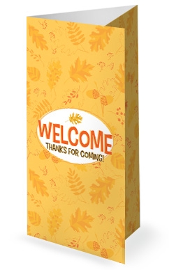 Harvest Party Church Trifold Bulletin Template