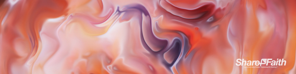 Pink Paint Swirl Abstract Triple Wide Background Video