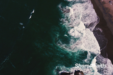 Beach Waves Nature Background Video