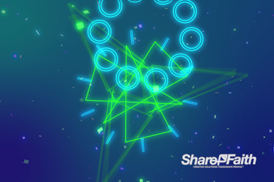 Neon Laser Show Motion Background