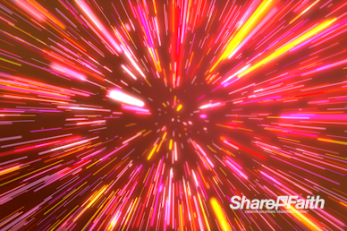 Neon Light Warp Worship Video