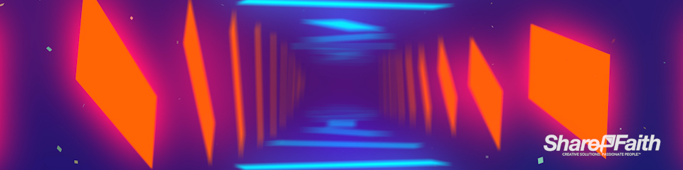 Neon Light Panels Multi Screen Video