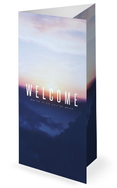 Peace Of Mind Church Trifold Bulletin Template