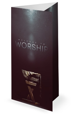 Manger Of Jesus Christmas Trifold Bulletin Template