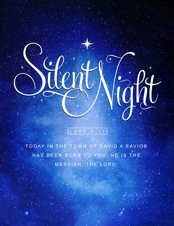 Silent Night Christmas Flyer Template
