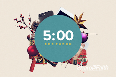 Uncluttered Christmas Church Countdown Video