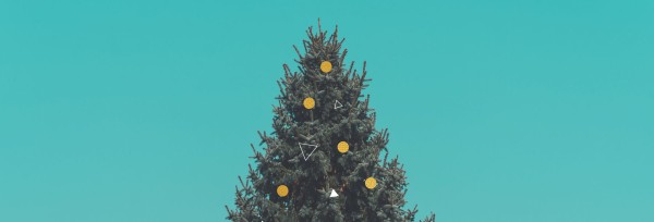 Christmas Tree Holiday Church Website Banner