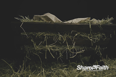 Away In A Manger Christmas Motion Background