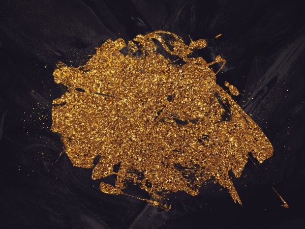 New Year's Eve Gold Paint Worship Background