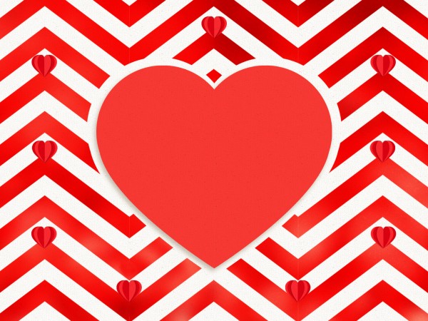 Valentine's Day Chevron Church Worship Background
