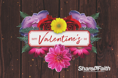 Valentine's Day Floral Church Motion Graphic