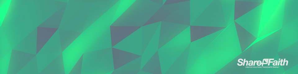 Polygon Emerald Triple Wide Motion Background