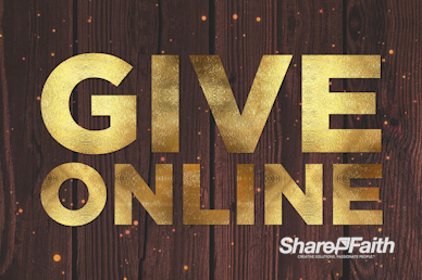 Online Giving Wood Grain Video Loop