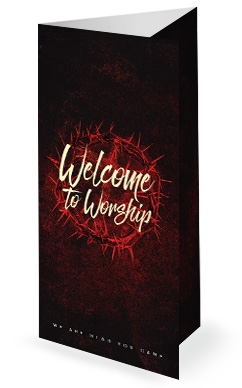 Good Friday Church Service Trifold Bulletin Cover