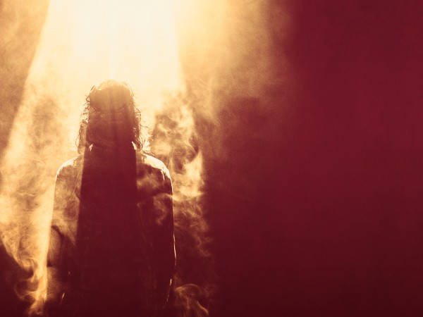 Risen King Easter Church Worship Background