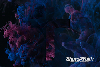 Ink Drop Cross Worship Motion Background