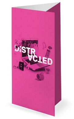 Distracted Church Trifold Bulletin Template
