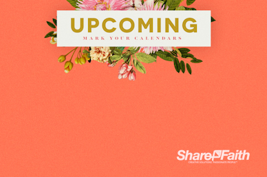 Mother's Day Flower Church Announcements Video