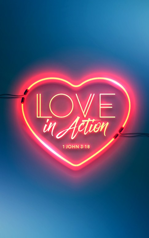 Love In Action Sermon Bulletin Cover