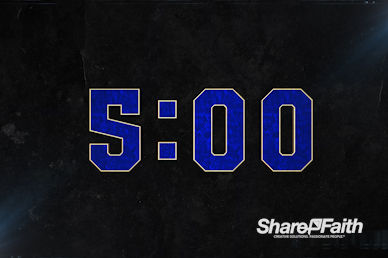 Cinematic Church Countdown Timer