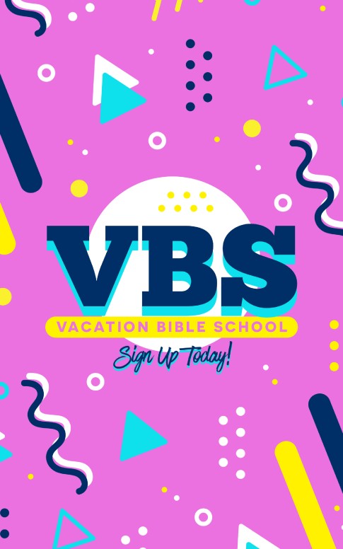 Vacation Bible School Bulletin Template
