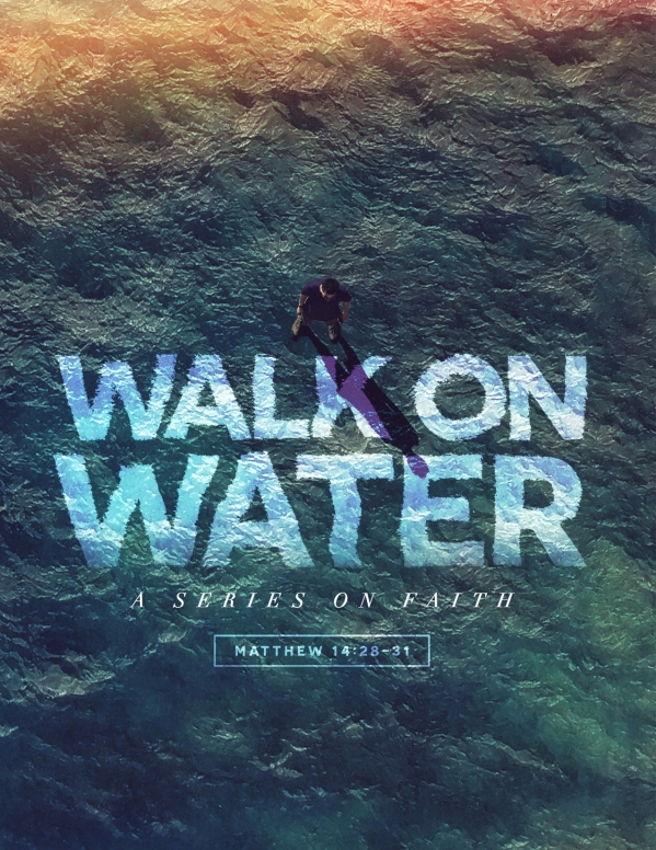 Walk On Water Church Flyer Template