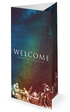 The Greatest Story Ever Told Church Trifold Bulletin Cover