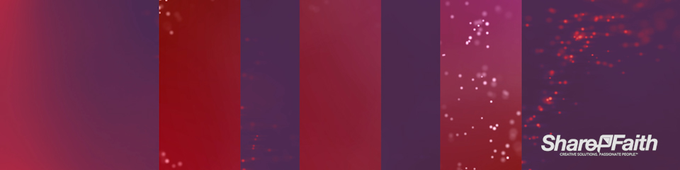 Shimmering Red Particles Multi Screen Worship Motion Background