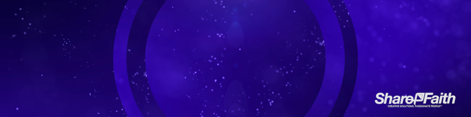 Floating Particle Orb Triple Wide Worship Video