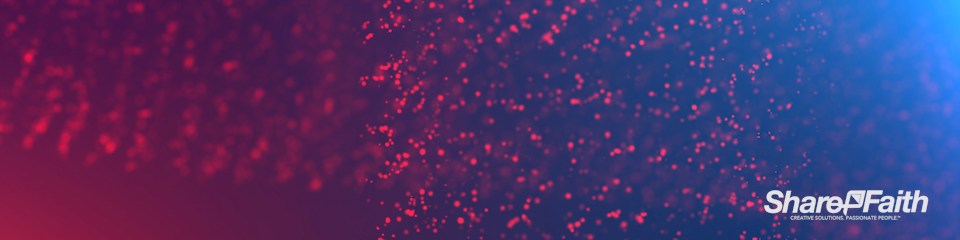 Floating Particle Stream Triple Wide Worship Video