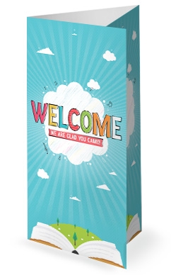 Kid's Church Service Trifold Bulletin