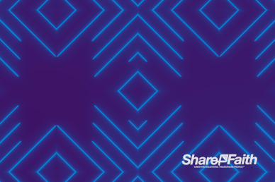 Blue Laser Kaleidoscope Worship Video Loop