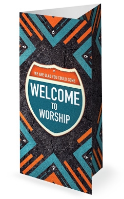 Road Trip Church Retreat Trifold Bulletin Cover