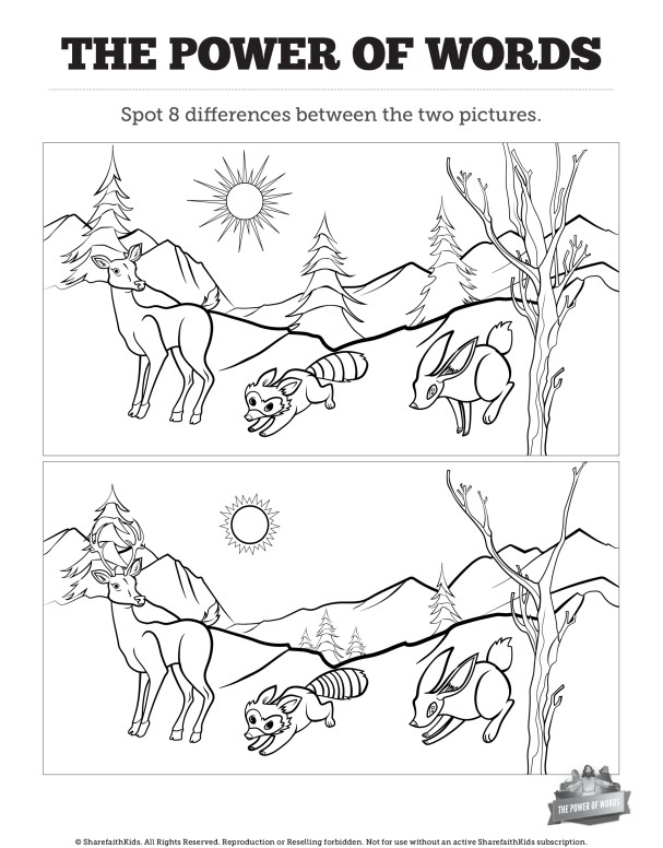 James 3 The Power of Words Spot the Differences