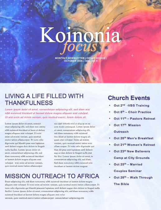 Made For More Sermon Newsletter