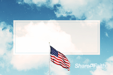 Veterans Day American Flag Motion Background