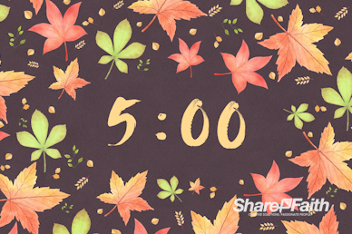 Happy Thanksgiving Holiday Countdown Video