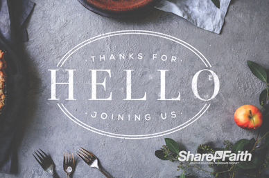 Thanksgiving Dinner Welcome Motion Loop