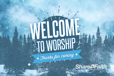 Winter Retreat Snowy Welcome Video Loop