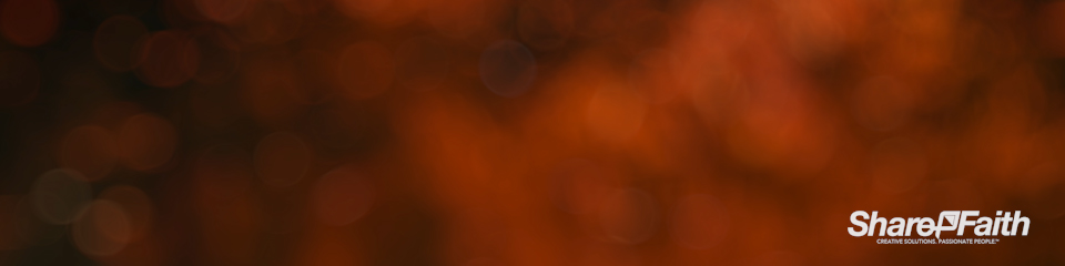 Orange Bokeh Triple Wide Motion Background