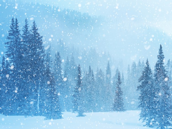 Winter Retreat Snowy Church Worship Background