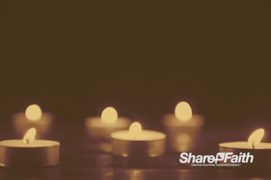 Christmas Candle Sepia Tone Worship Motion Background